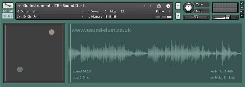 Sound Dust released Grainstrument LITE for free