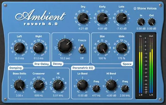 Free Ambient reverb by Stone Voices