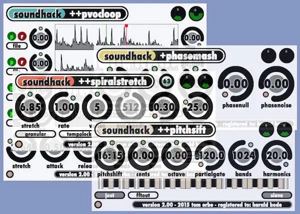 soundhack released Pvoc Kit and Spectral Shapers
