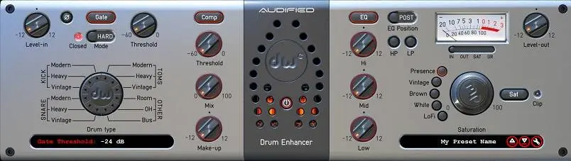 Audified delivers DW Drum Enhancer