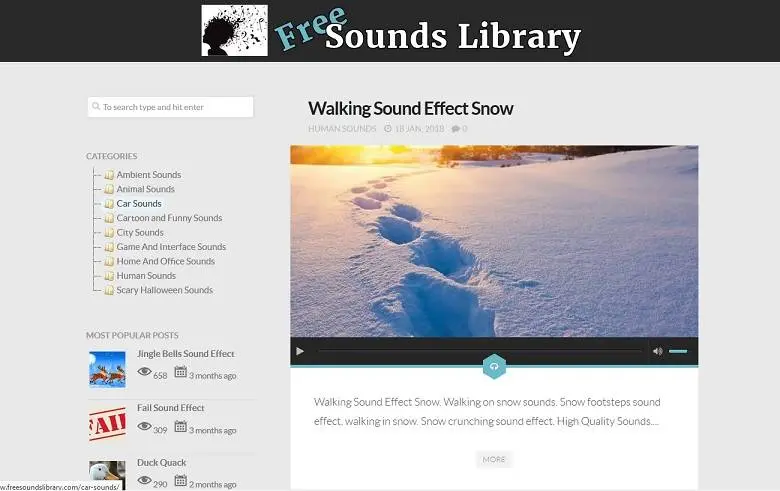 Sound effects for free by Free Sounds Library