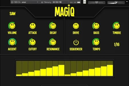 Featured image for “Ecliptiq Audio releases free Kontakt instrument 303 emulator Magiq”