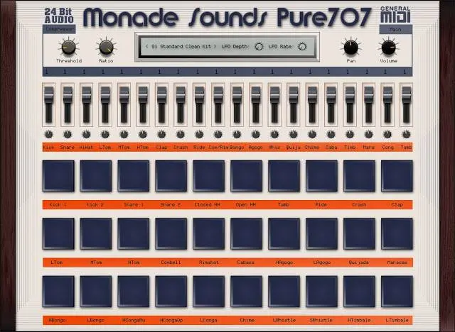 Monade Sounds releases Pure707, a TR 707 plugin emulation