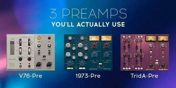 Arturia released 6 Preamp and Filter Plugins