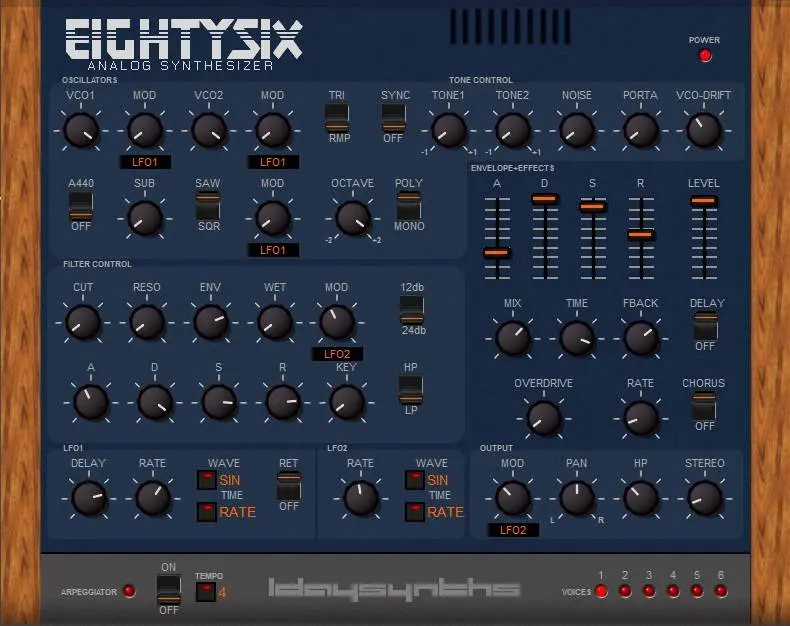 Eightysix x86 VSTi – New freeware synthesizer by L Day