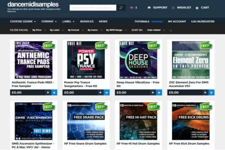 Featured image for “New Free packs by Dance MIDI Samples”