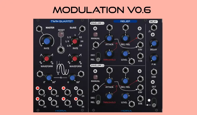 Hora Music released Modulations and VCOs VCFs VCAs modules for VCV Rack