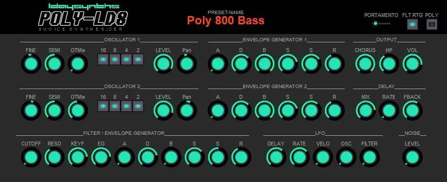 L Day releases free synthesizer Poly LD8