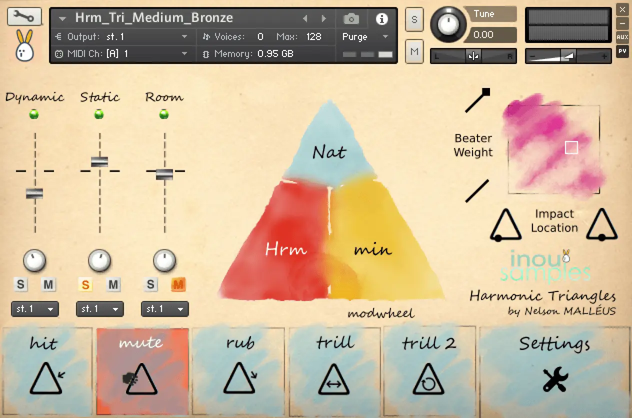 inouï samples released Harmonic Triangles for NI Kontakt
