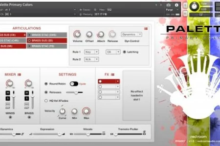 Featured image for “Red Room Audio releases Free edition of Kontakt library Palette”