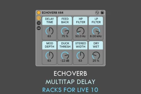 Featured image for “EchoVerb Multitap Delay for Ableton Live 10 by Sound Author”