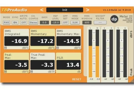 Featured image for “TBProAudio releases free VST meter-plugin dpmeter3”