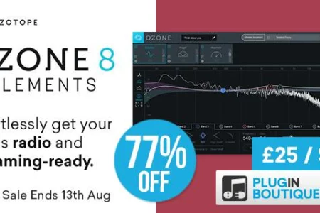 Featured image for “iZotope Ozone 8 Elements Flash Sale”