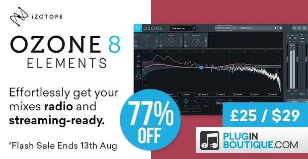 iZotope Ozone 8 Elements Flash Sale