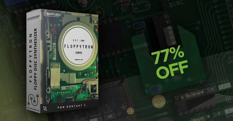 Deal: Floppytron Synth by Sampleso 77% off