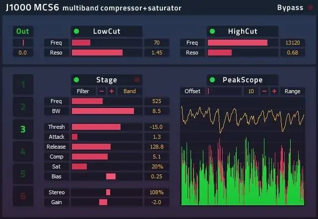 J1000 releases free multiband compressor MSC6