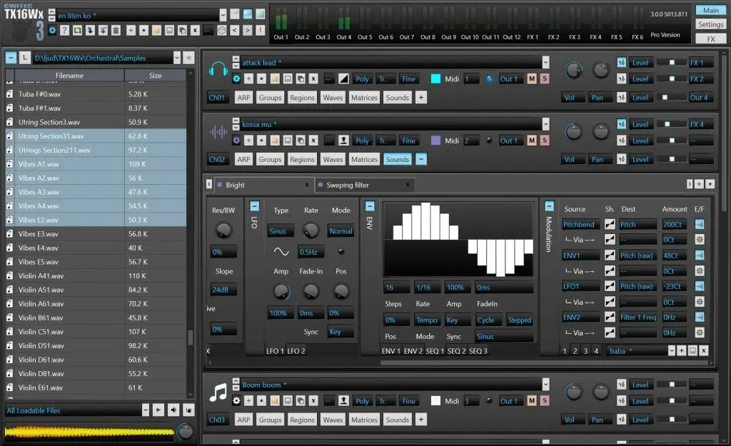 TX16Wx Software Sampler Version 3 for free