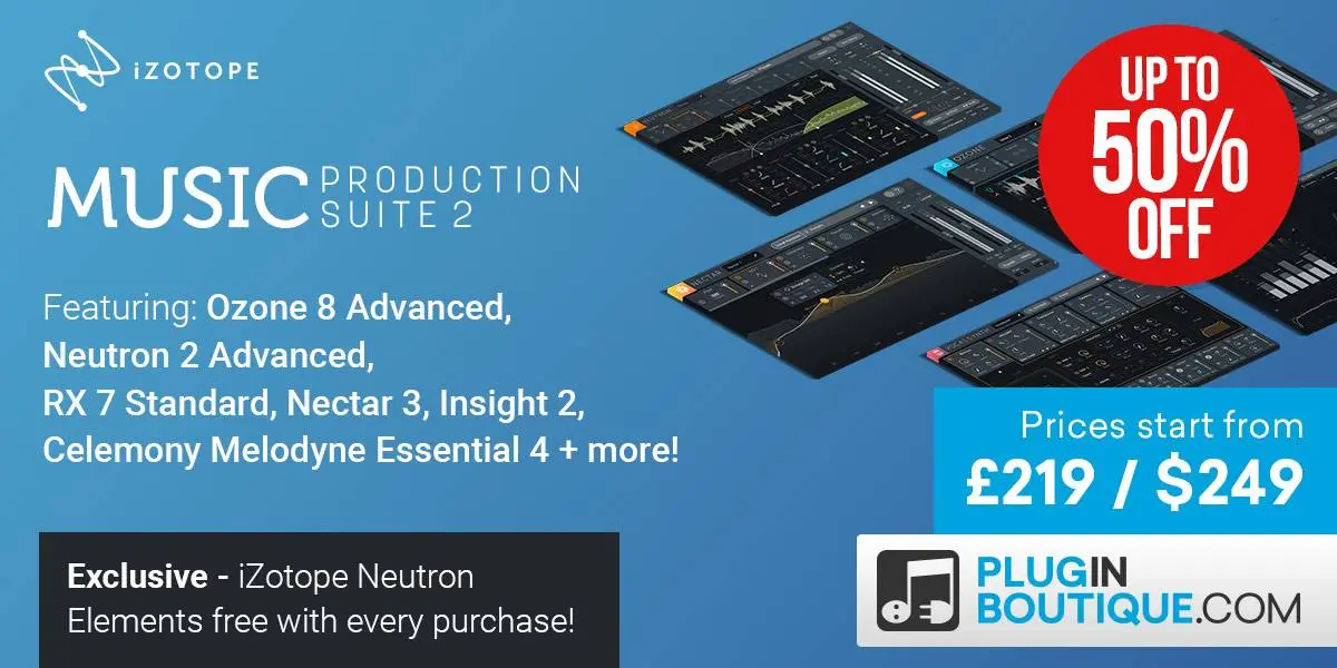 iZotope Music Production Suite 2 Sale