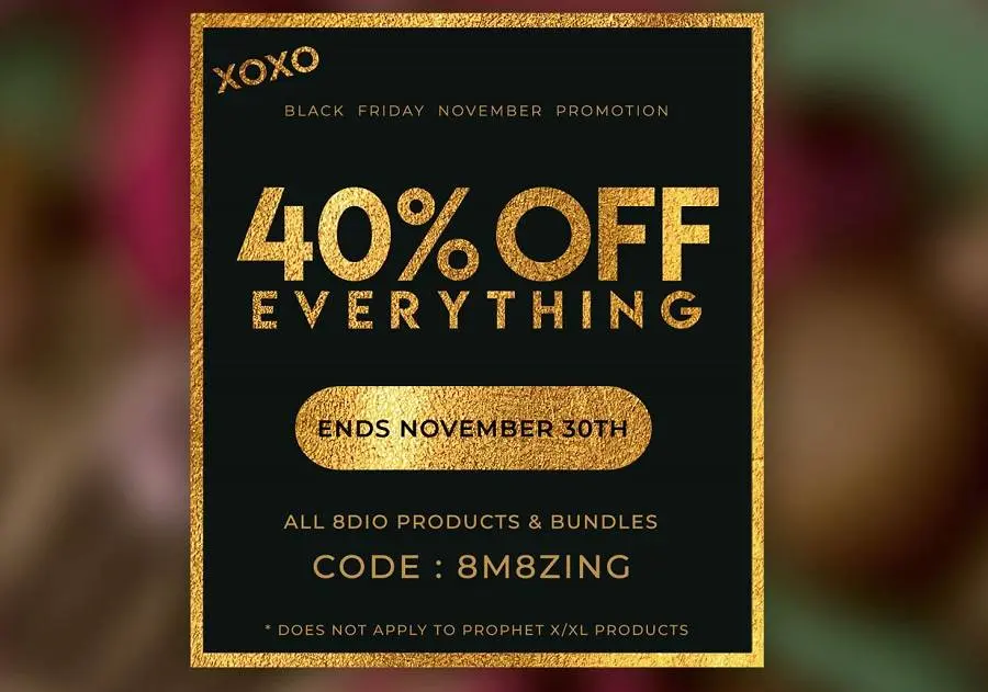 8Dio Black November Sale – 40% Off Everything