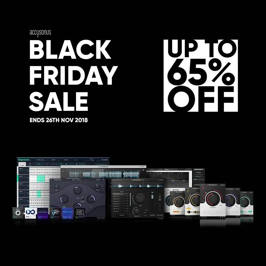 Accusonus Black Friday Sale 2018 – up to 65% off