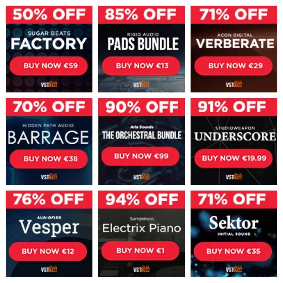 Awesome Black Friday Deals at VSTBuzz
