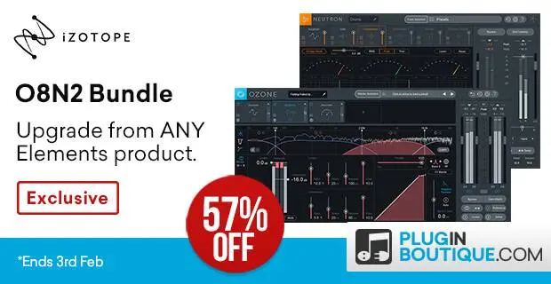 iZotope O8N2 Bundle Upgrade from ANY Elements Sale