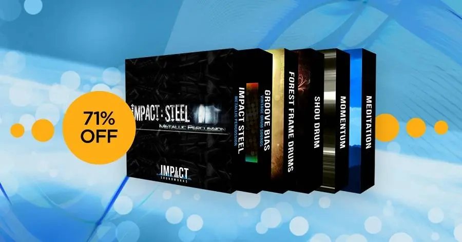 Deal: 71% off Drums & Percussion Bundle by Impact Soundworks