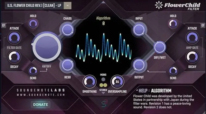 Soundemote releases Filter plugin Flower Child Filter for free