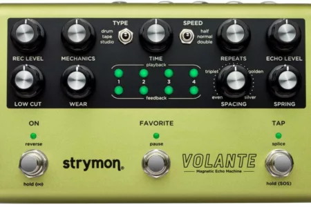 Featured image for “Strymon releases Volante Magnetic Echo Machine”
