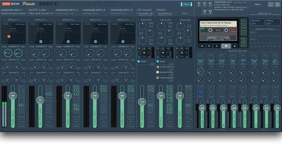 VB Audio released VOICEMEETER POTATO Ultimate Mixer