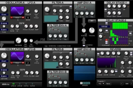 Featured image for “Constructor – Free wavetable/FM hybrid synthesizer by GyL Synths”