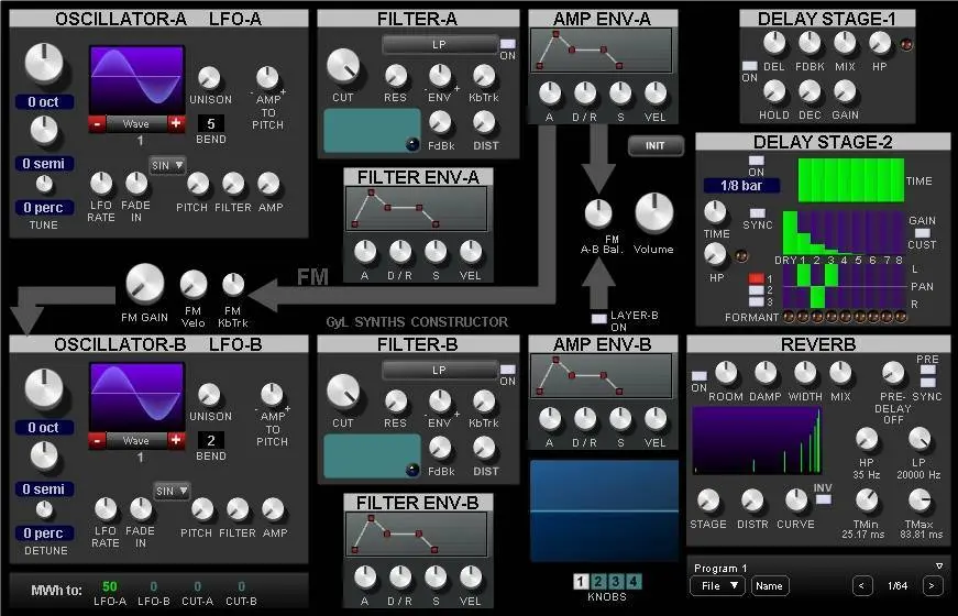 Constructor – Free wavetable/FM hybrid synthesizer by GyL Synths
