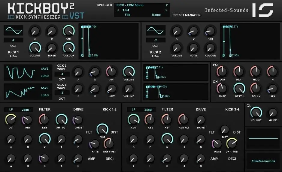 Kickboy 2 – Free drum machine by ​Infected Sounds