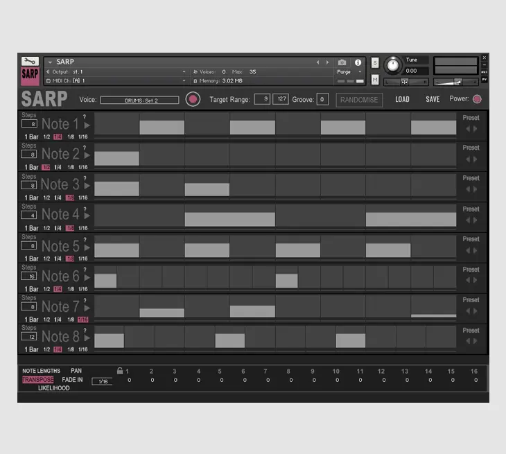 Sarp FREE – FREE Multilane Arpeggiator by Channel Robot