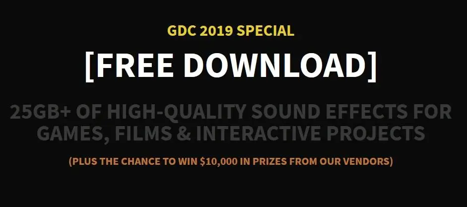 GDC 2019 SPECIAL – Sonniss releases 25 GB of sounds for free