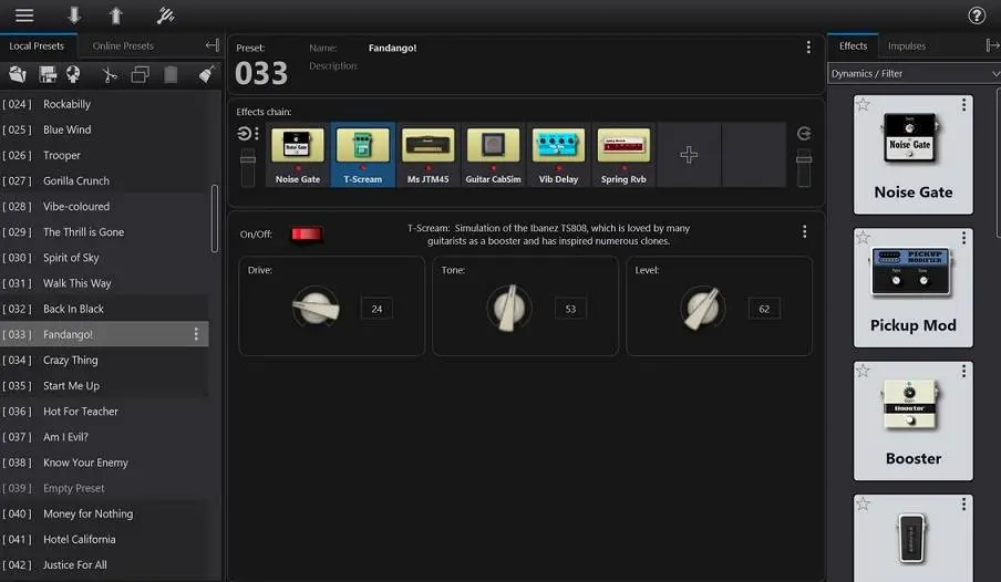 Tonelib GFX – Guitar rig emulation for free