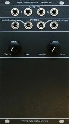 Tokyo Tape Music Center released Dual Lopass Filter MODEL 192