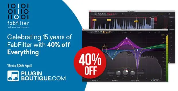 FabFilter 15th Anniversary Sale