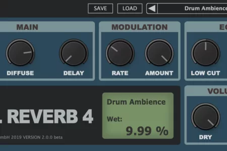 Featured image for “Togu audio line releases free reverb plugin TAL-Reverb-4”