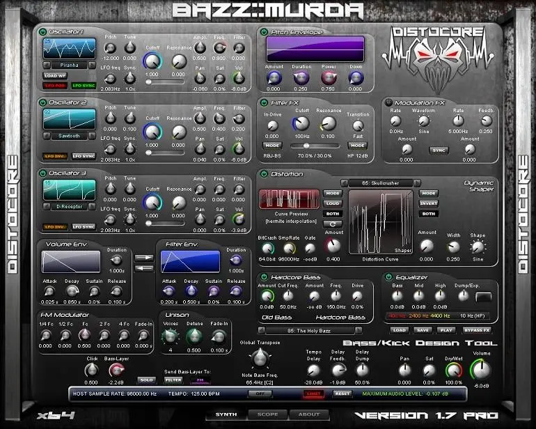 DistoCore releases kick and bass synthesizer BAZZ Murda for free