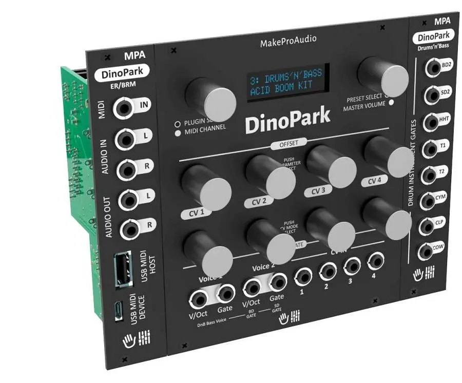 MakeProAudio announced Dino Park for EuroRack