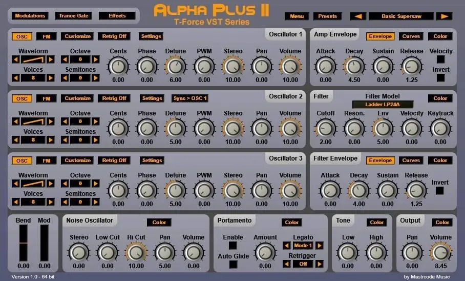 T Force Alpha Plus 2 for free by Mastrcode Music