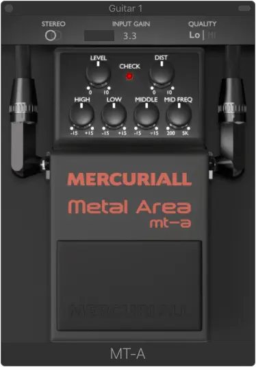 Mercuriall releases free distortion effect Metal Area MT A