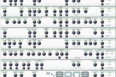 Featured image for “Percussion synthesizer for free – Bong by Xoxos”