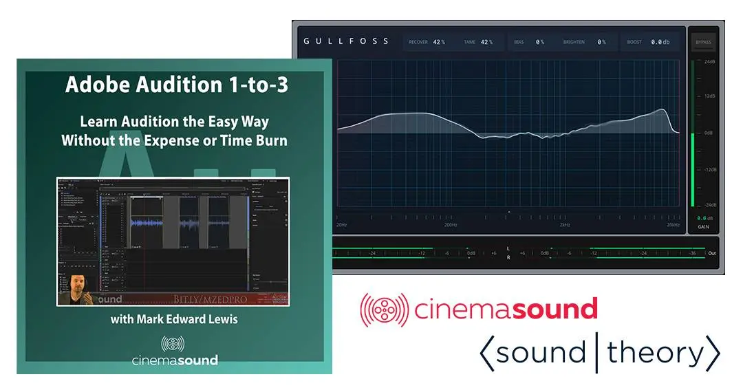 Giveaway of 1 Gullfoss & 1 Cinemasound instructional video “Adobe Audition 1 to 3”