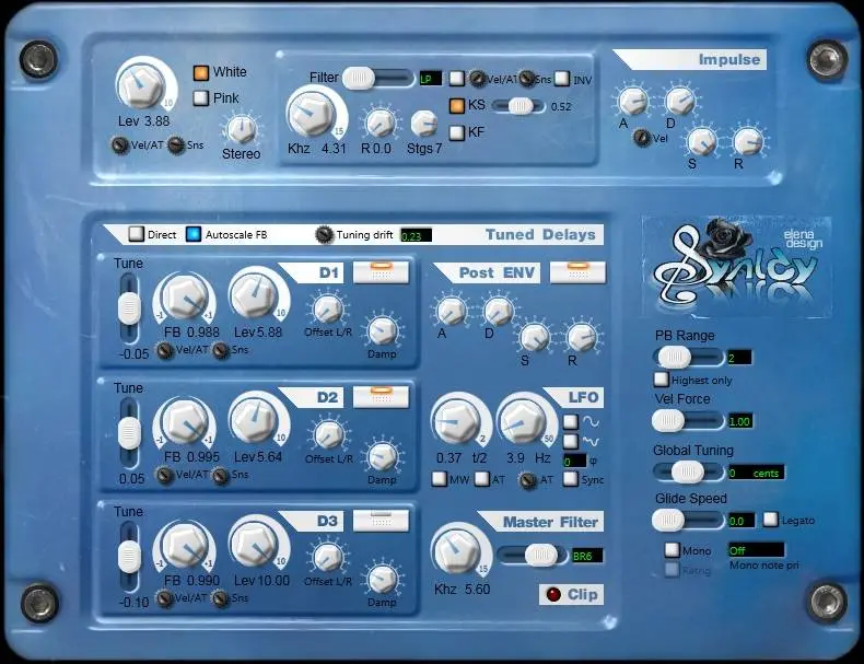 Elena Design  releases Delay Synthesizer Synlay for free