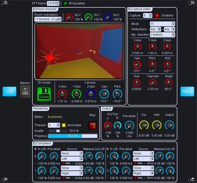 Room Builder Stereo – Free reverb plugin for Linux