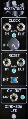 Mazzatron released SINE 256 LFO Eurorack Module