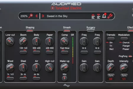 Featured image for “Audified releases plugin ToneSpot Electric Pro”