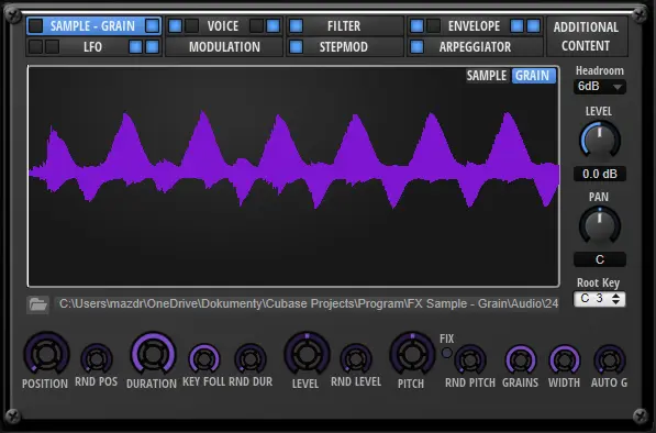 FX Grain – Free granular sampler by freemusicproduction.net